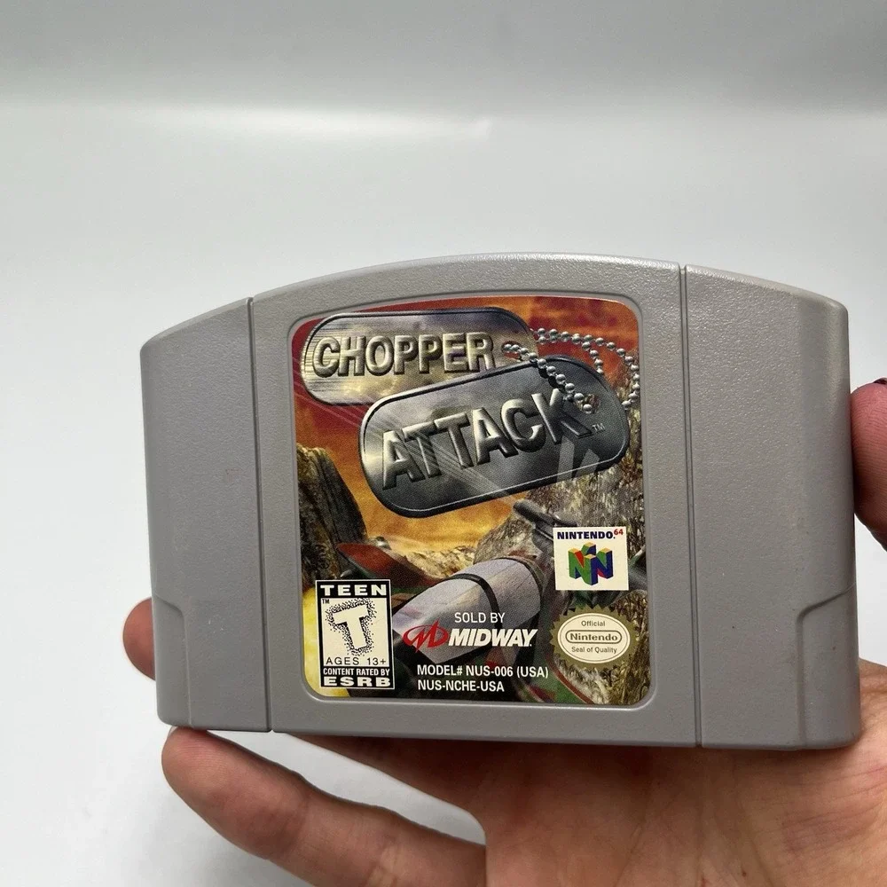 Chopper Attack N64 (Nintendo 64, 1998) Authentic-Cartridge Only